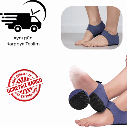 Step-Nova Plantar Fasiit ve Topuk Dikenine Karşı Silikon Destek Çorabı